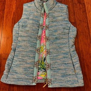 Lilly Pulitzer Jeweled Vest Medium